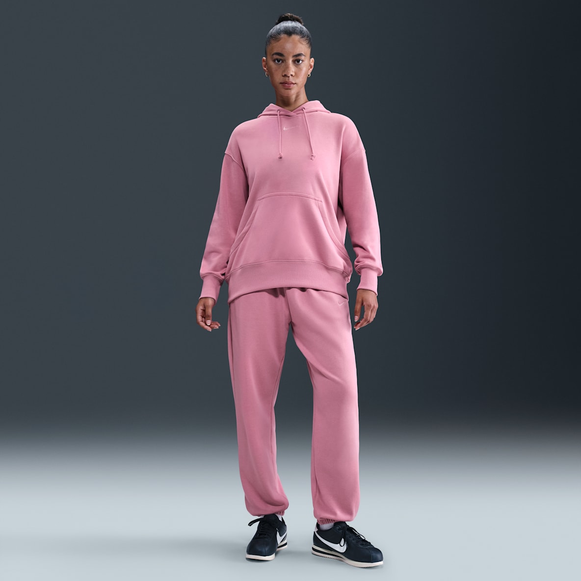 Nike Sportswear Phoenix Fleece Pants de entrenamiento de French Terry oversized de tiro alto para mujer