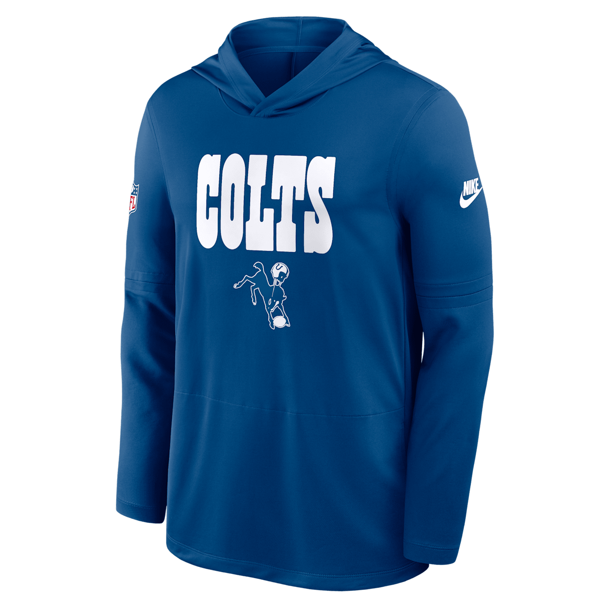 Indianapolis Colts Pass Accuracy Indianapolis Colts Pass Accuracy Men's Nike Dri-FIT NFL Long-Sleeve Hooded Top