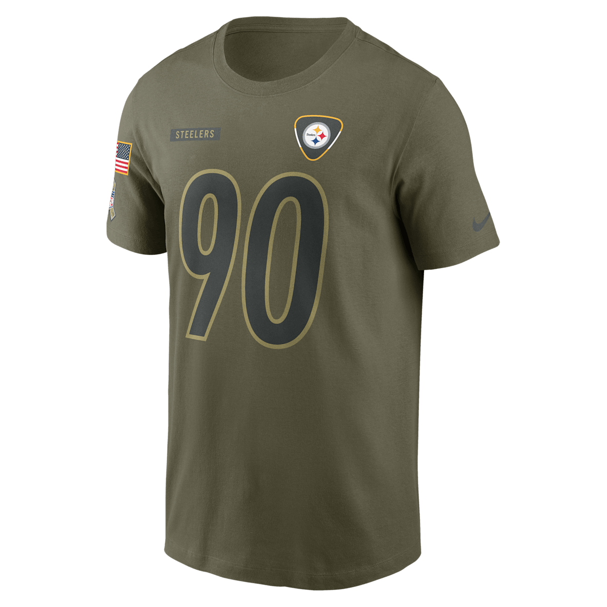 T.J. Watt Pittsburgh Steelers Salute To Service T.J. Watt Pittsburgh Steelers Salute To Service Men’s Nike NFL T-Shirt