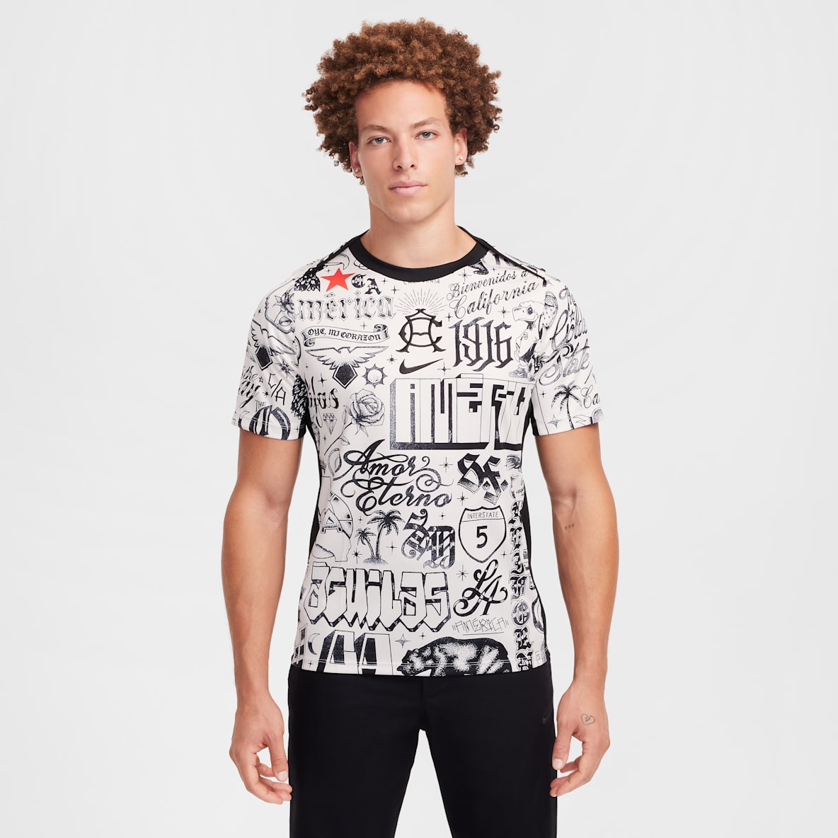 Club América Academy Pro SE Nike Dri-FIT kortermet fotballtrøye for oppvarming til herre