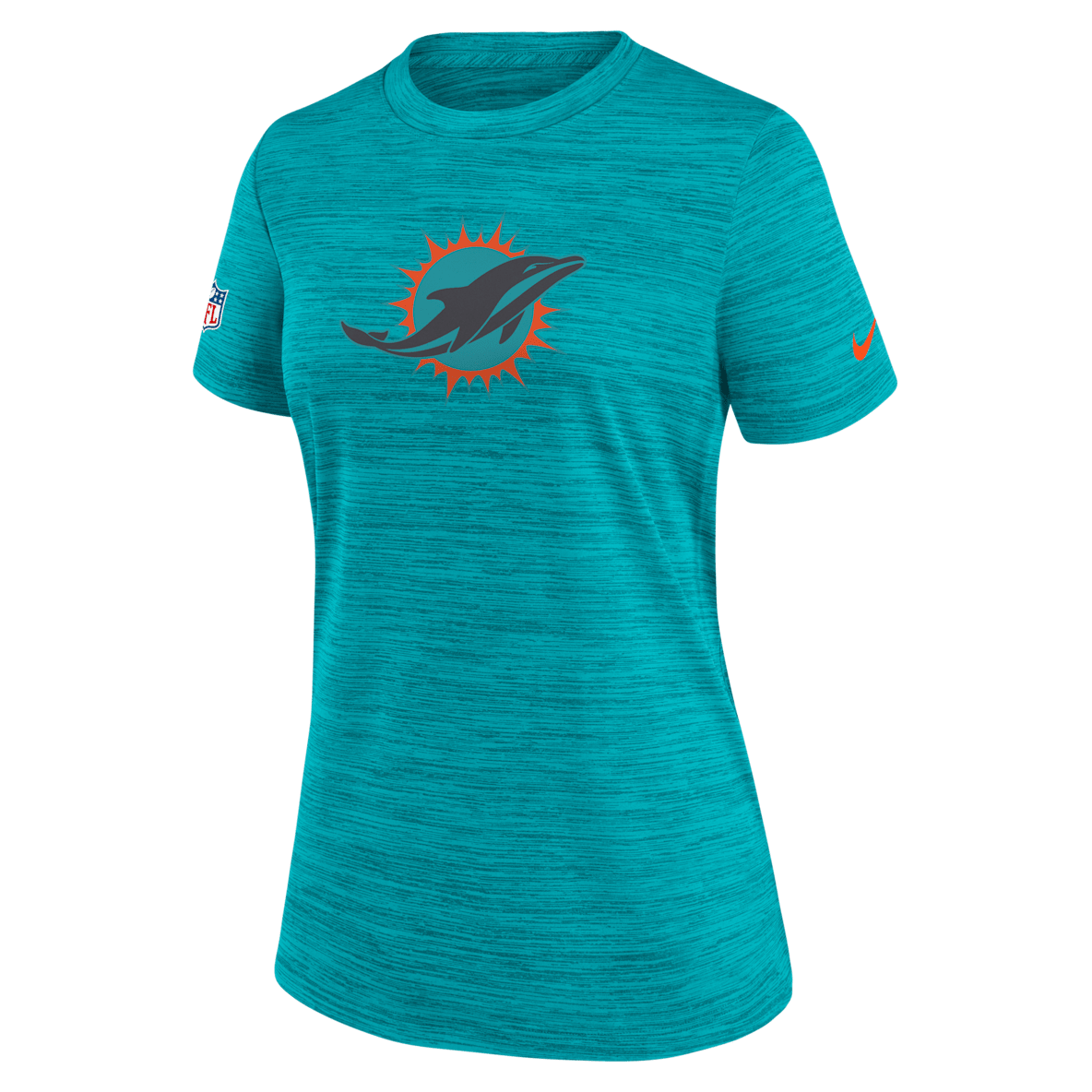 Miami Dolphins Rivalries Collection Sideline Velocity Miami Dolphins Rivalries Collection Sideline Velocity Playera Nike Dri-FIT de la NFL para mujer
