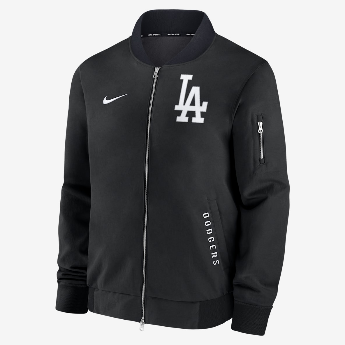 Los Angeles Dodgers Authentic Collection Dugout Men's Nike MLB Full-Zip Bomber Jacket
