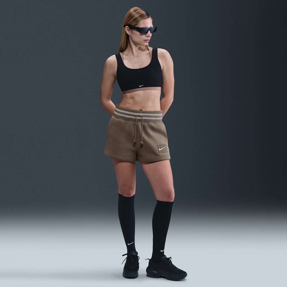 Nike Sportswear Phoenix Fleece Women's High-Waisted Loose Graphic Shorts