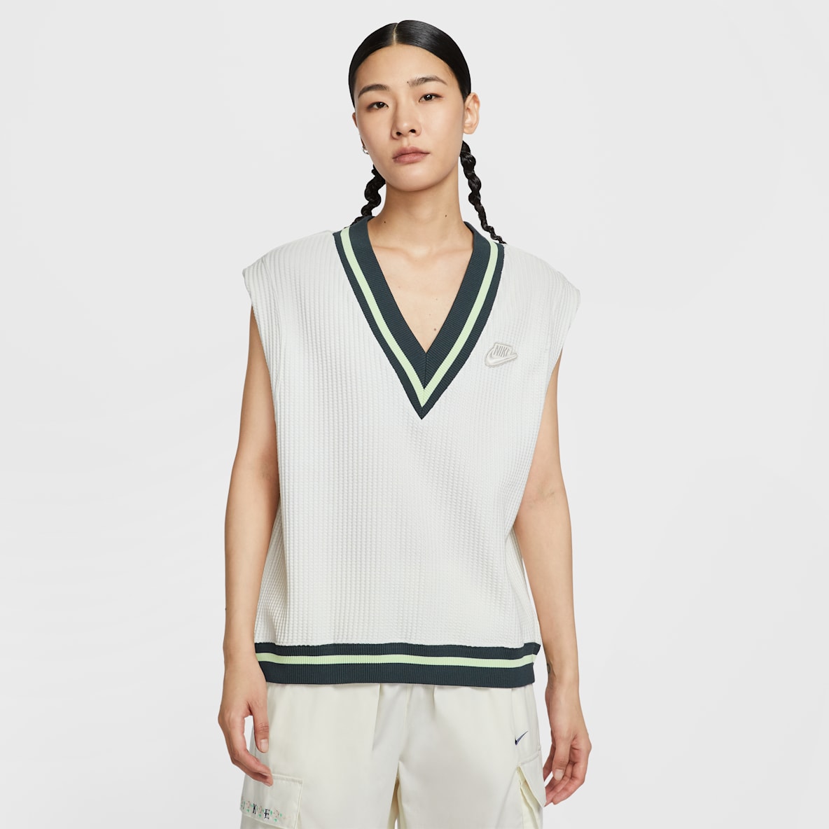 Nike Sportswear Nike Sportswear 女款鬆餅格紋針織背心