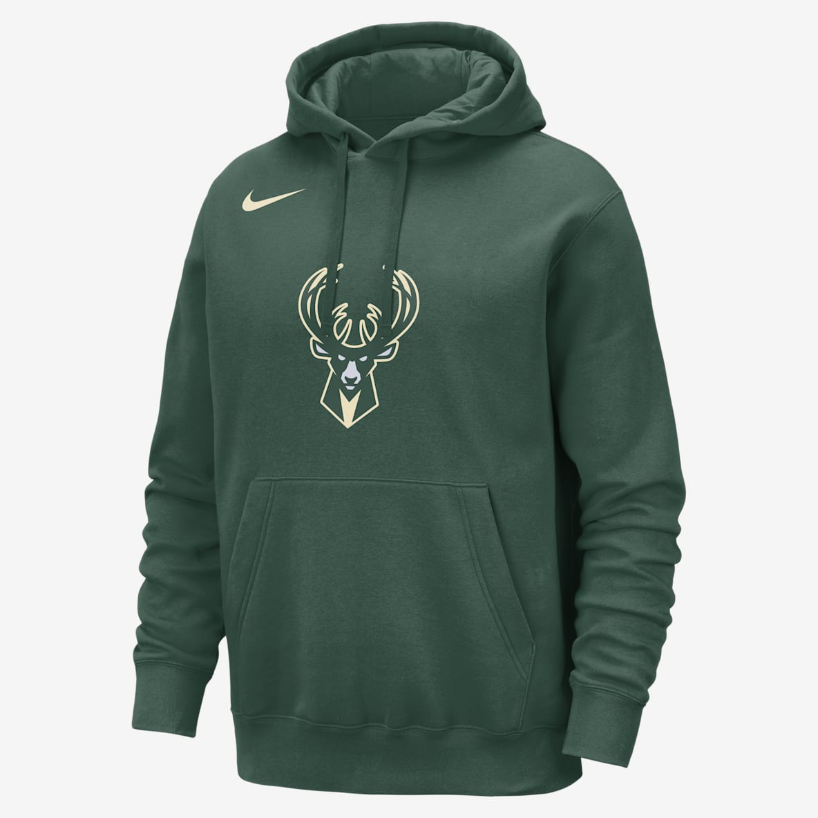 Milwaukee Bucks Club Sudadera con gorro sin cierre Nike de la NBA para hombre