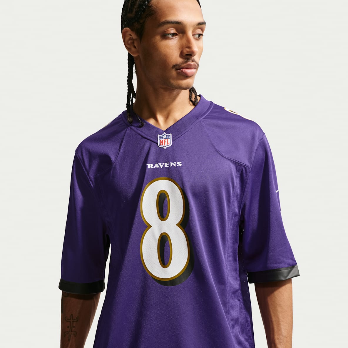 Lamar Jackson Baltimore Ravens Jersey de juego Nike para hombre