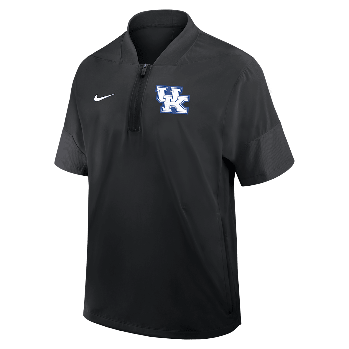 Kentucky Sideline Coach Chamarra de manga corta universitaria Nike de medio cierre para hombre