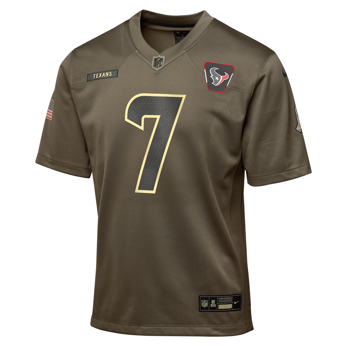 C.J. Stroud Houston Texans Salute to Service C.J. Stroud Houston Texans Salute to Service Big Kids’ Nike NFL Game Jersey