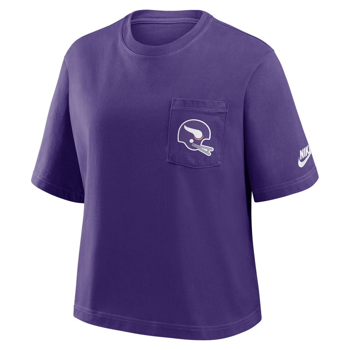 Minnesota Vikings Rewind Pocket Boxy Minnesota Vikings Rewind Pocket Boxy Women's Nike NFL T-Shirt