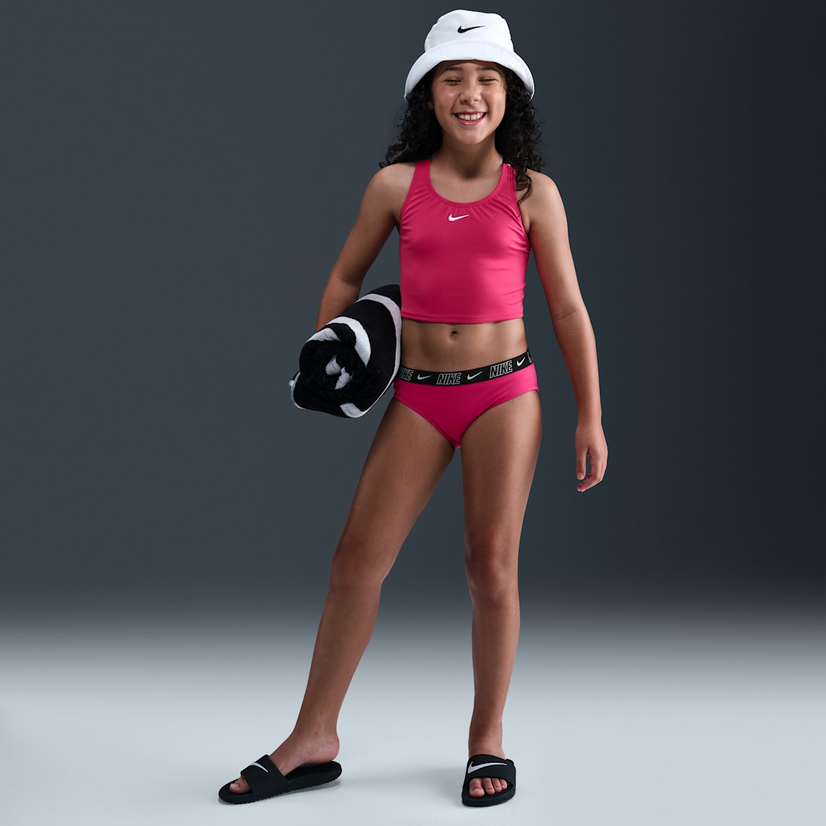 Nike Swim Nike Swim Conjunto de midkini con espalda cruzada para niña talla grande