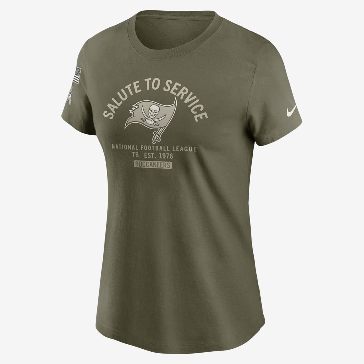 Tampa Bay Buccaneers Salute to Service Sideline Tampa Bay Buccaneers Salute to Service Sideline Women's Nike NFL T-Shirt