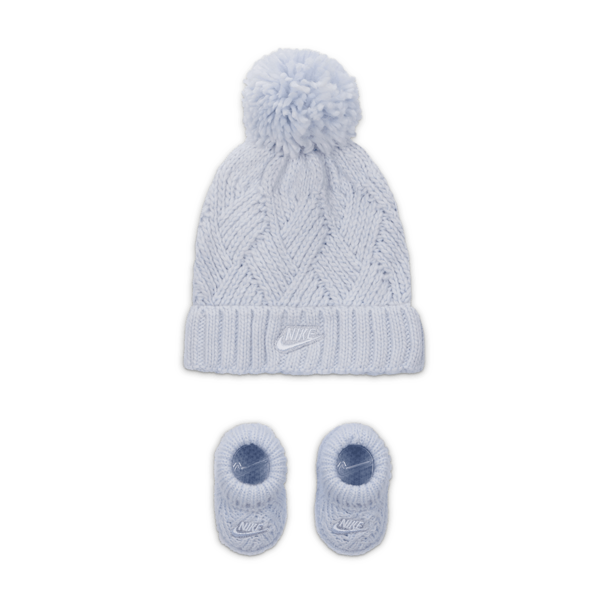 Nike Nike Baby (0-9M) Cable Knit Hat and Booties Set