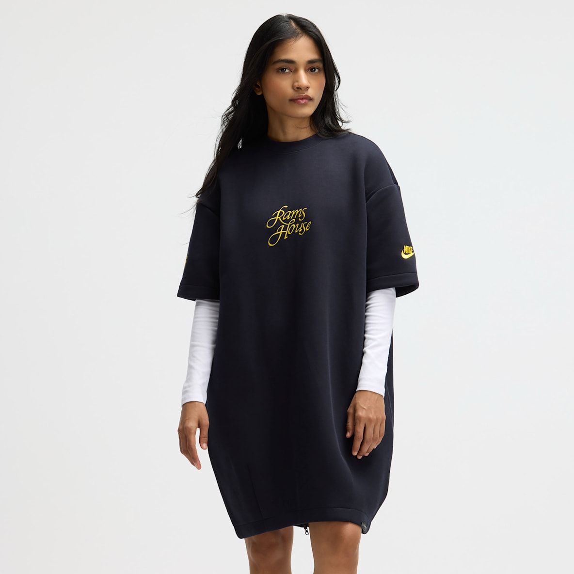 Los Angeles Rams Rivalries Collection Oversized Tech Fleece Vestido de la NFL Nike para mujer