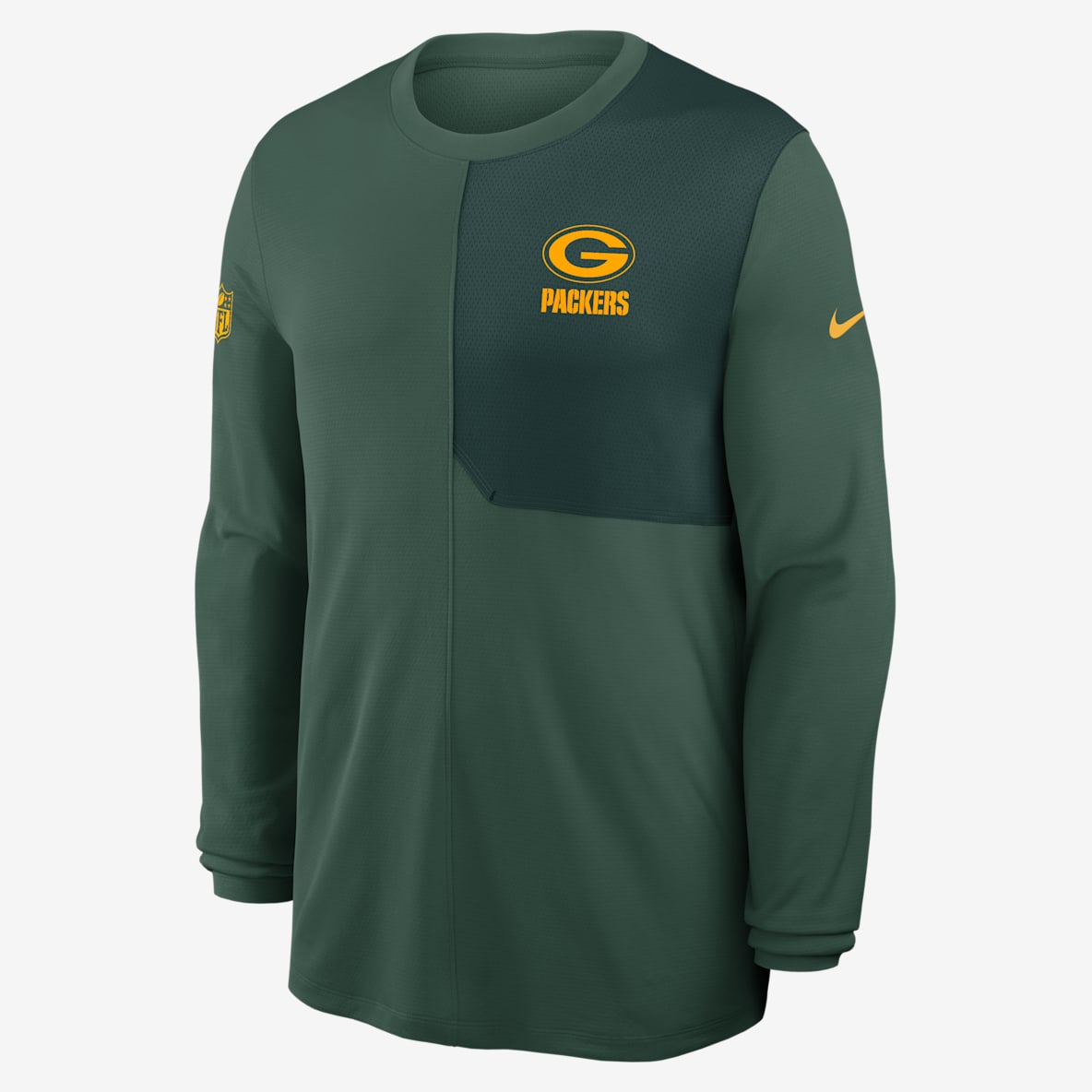 Green Bay Packers Sideline Coach Green Bay Packers Sideline Coach Men's Nike Dri-FIT NFL Long-Sleeve Top