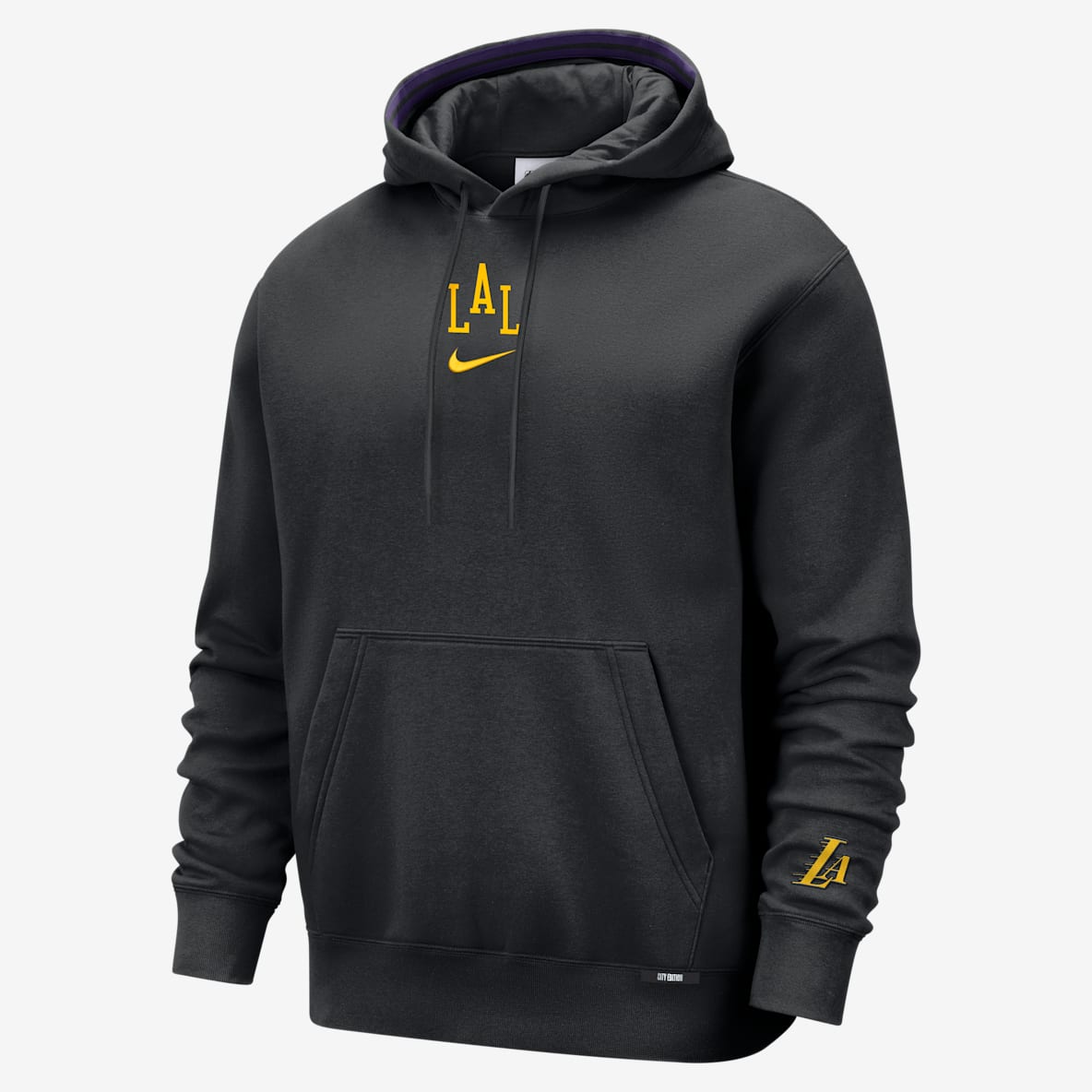 Los Angeles Lakers City Edition Men's Nike NBA Premium Club Fleece Hoodie