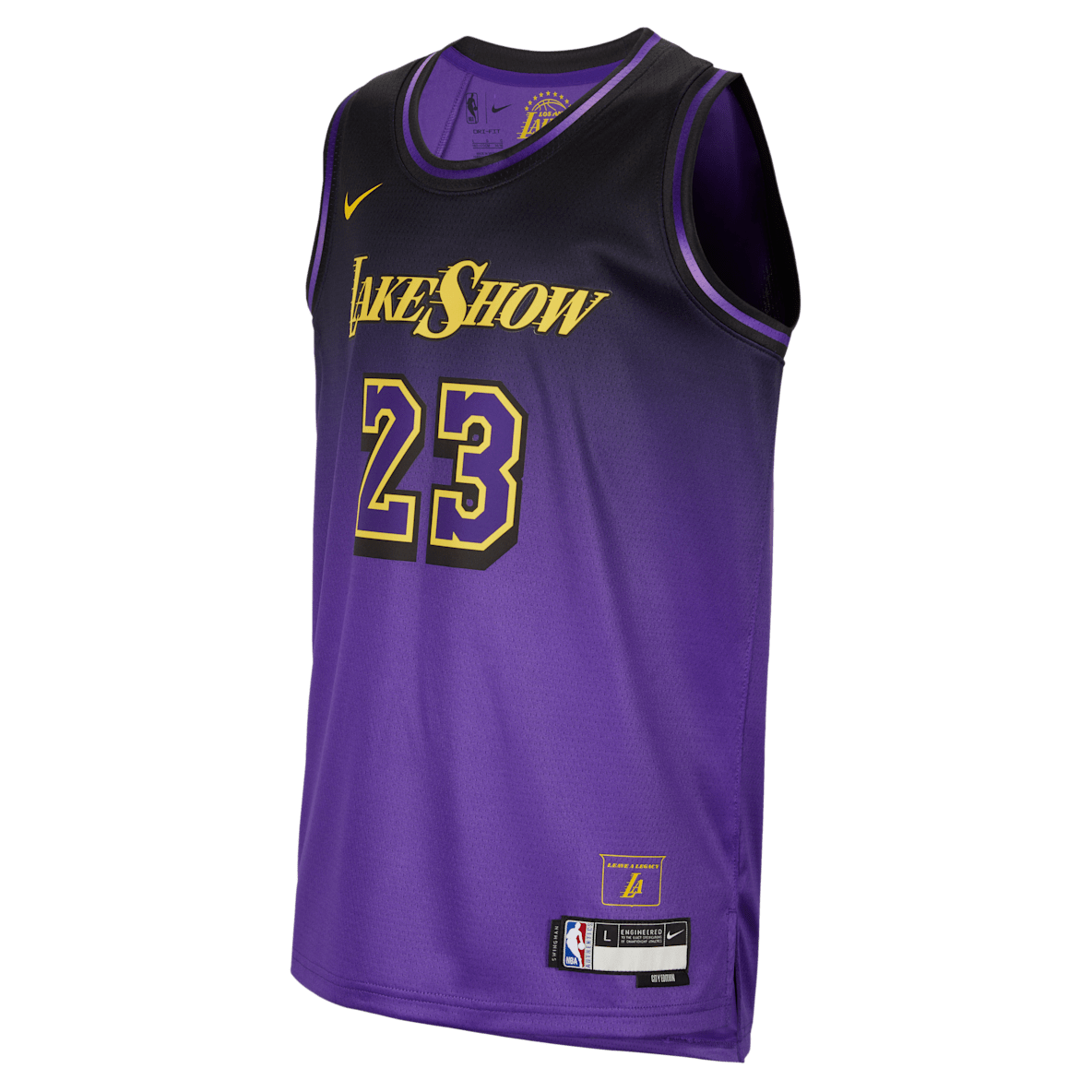 LeBron James Los Angeles Lakers 2024/25 City Edition LeBron James Los Angeles Lakers 2024/25 City Edition Older Kids' Nike Dri-FIT NBA Swingman Jersey