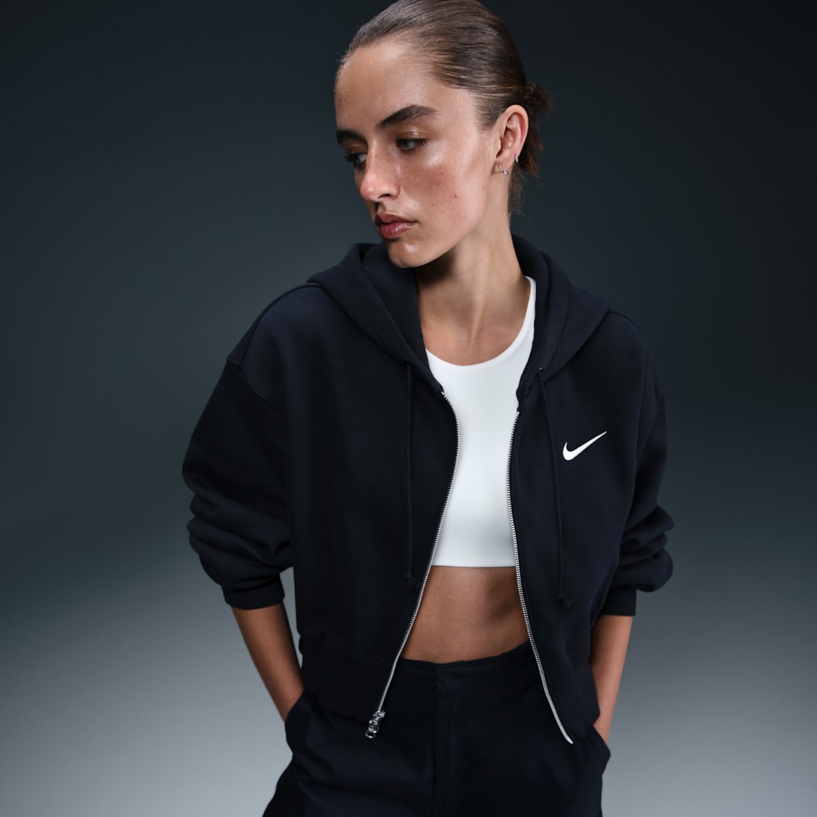 Nike Sportswear Phoenix Fleece Nike Sportswear Phoenix Fleece Women's Loose Cropped Full-Zip Hoodie