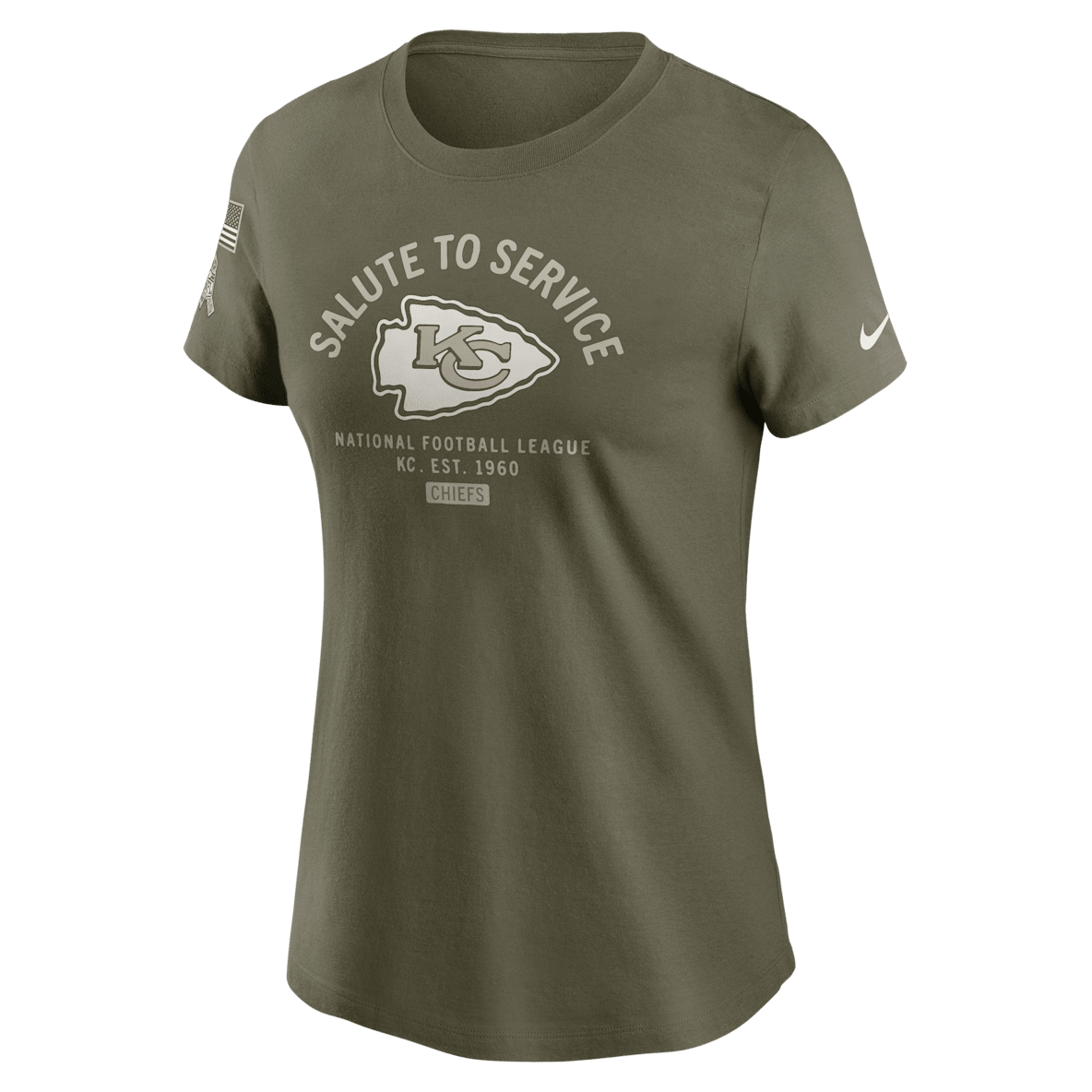 Kansas City Chiefs Salute to Service Sideline Kansas City Chiefs Salute to Service Sideline Women's Nike NFL T-Shirt