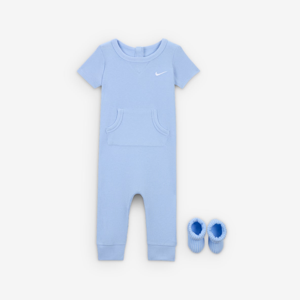Nike Nike Baby Rib Knit Romper and Socks Set