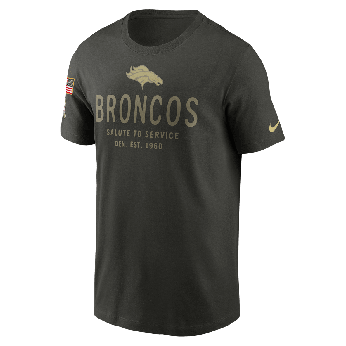 Denver Broncos Salute to Service Sideline Primary Edge Denver Broncos Salute to Service Sideline Primary Edge Men's Nike Dri-FIT NFL T-Shirt