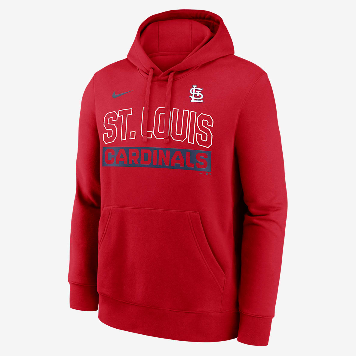 St. Louis Cardinals Club Sudadera con gorro sin cierre Nike de la MLB para hombre
