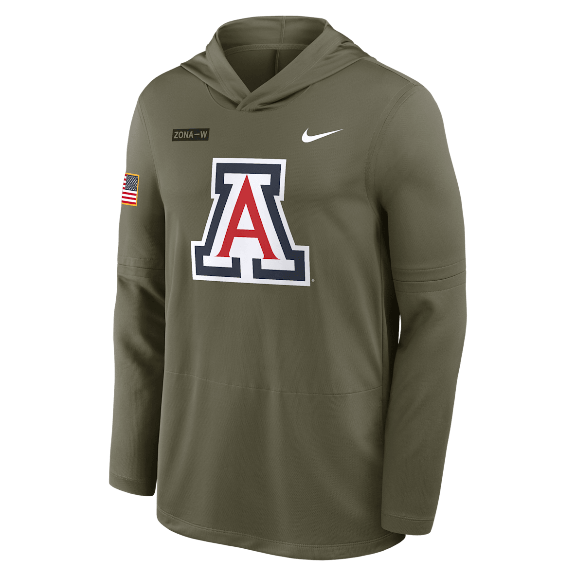 Arizona 2025 Military Appreciation Arizona 2025 Military Appreciation Men's Nike Dri-FIT College Long-Sleeve Hooded Top
