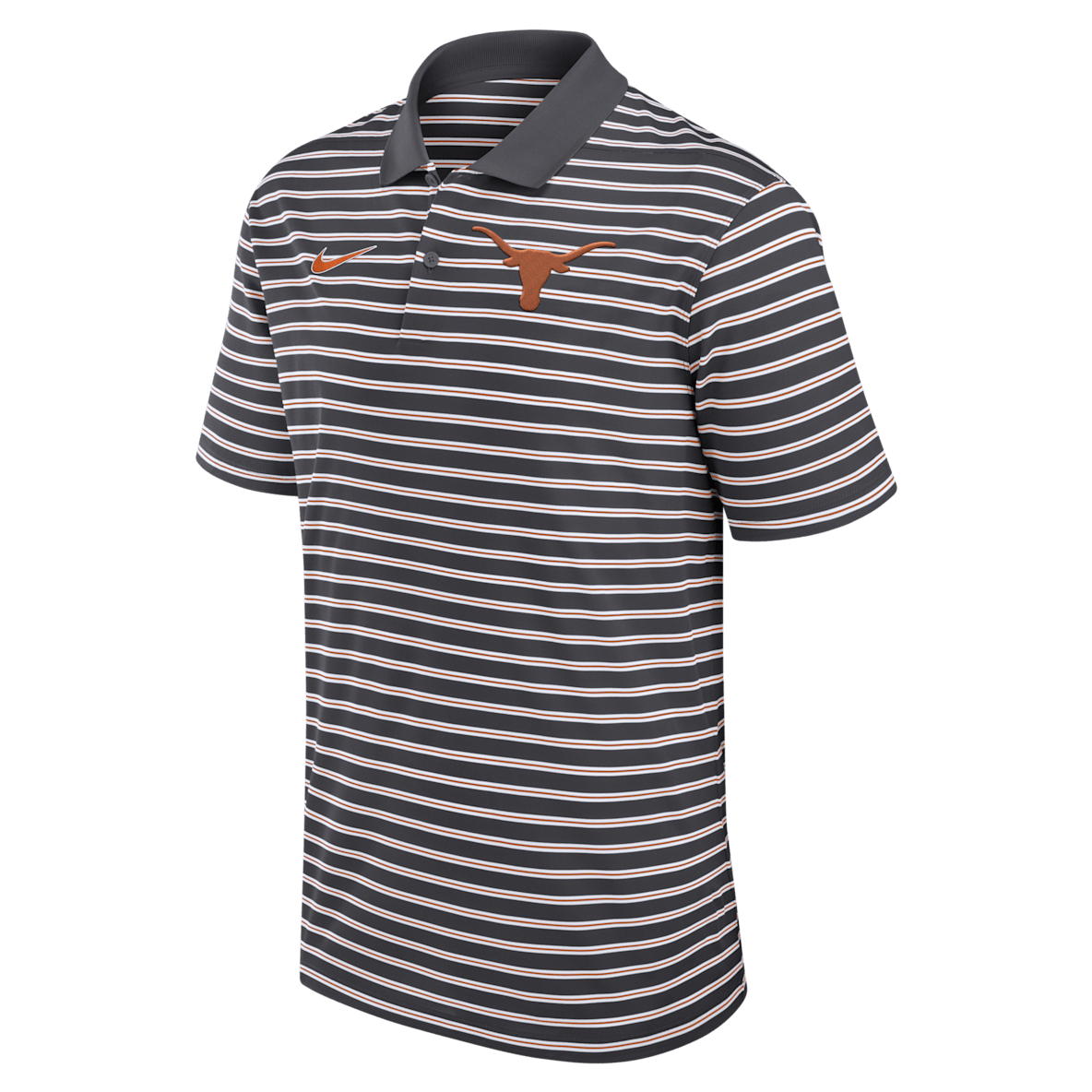 Texas Longhorns Primetime Victory Striped Texas Longhorns Primetime Victory Striped Men's Nike Dri-FIT College Polo