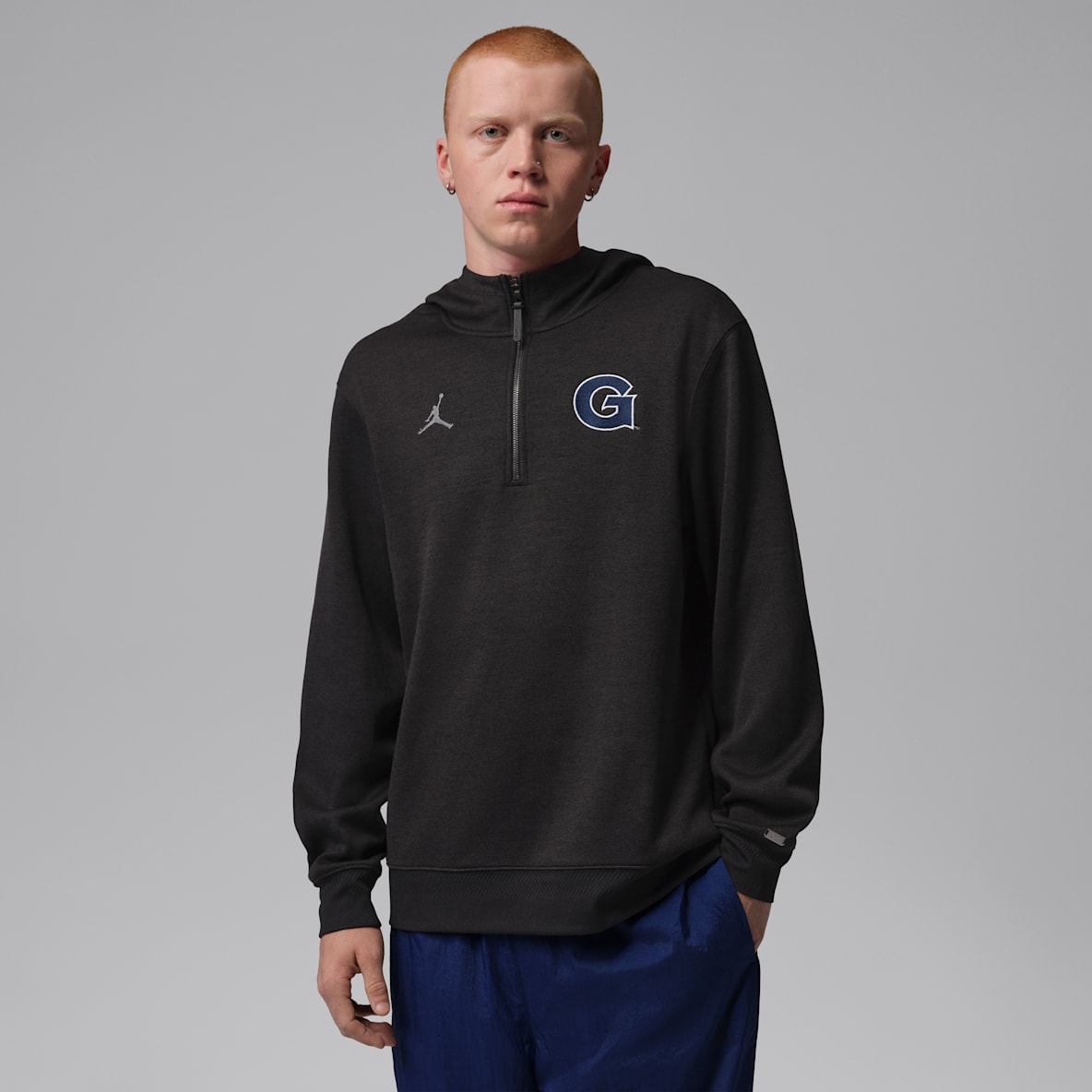 Georgetown Hoyas Nike NCAA Men's Basketball Coaches' Pullover Hoodie