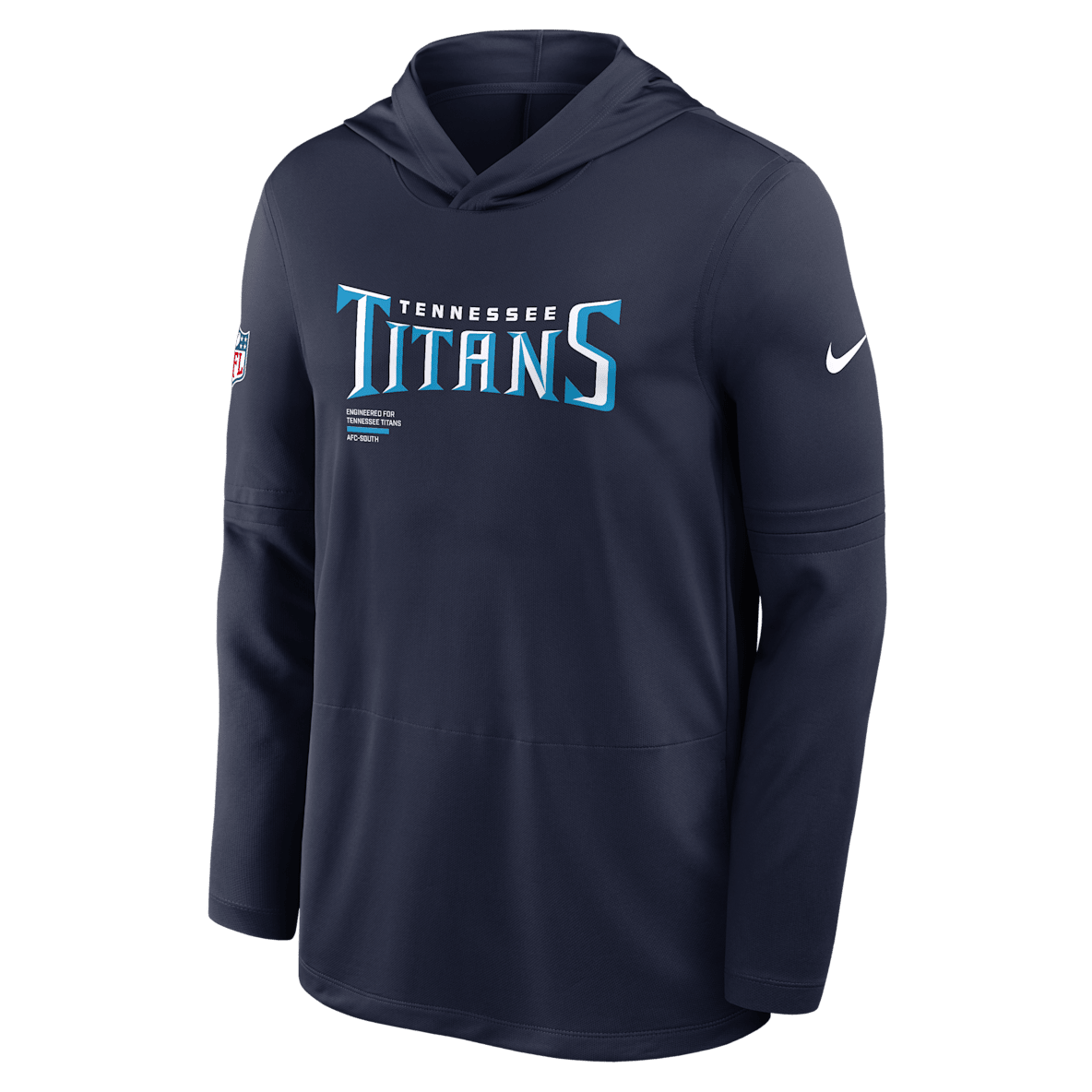 Tennessee Titans Pure Fury Sideline Men's Nike Dri-FIT NFL Long-Sleeve Hooded Top