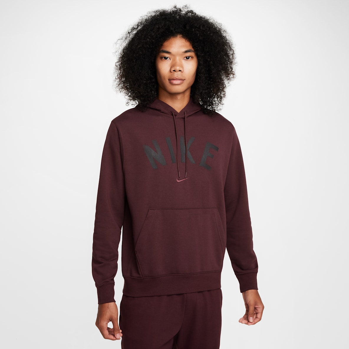 Nike Swoosh Men's Dri-FIT French Terry Pullover Fitness Hoodie