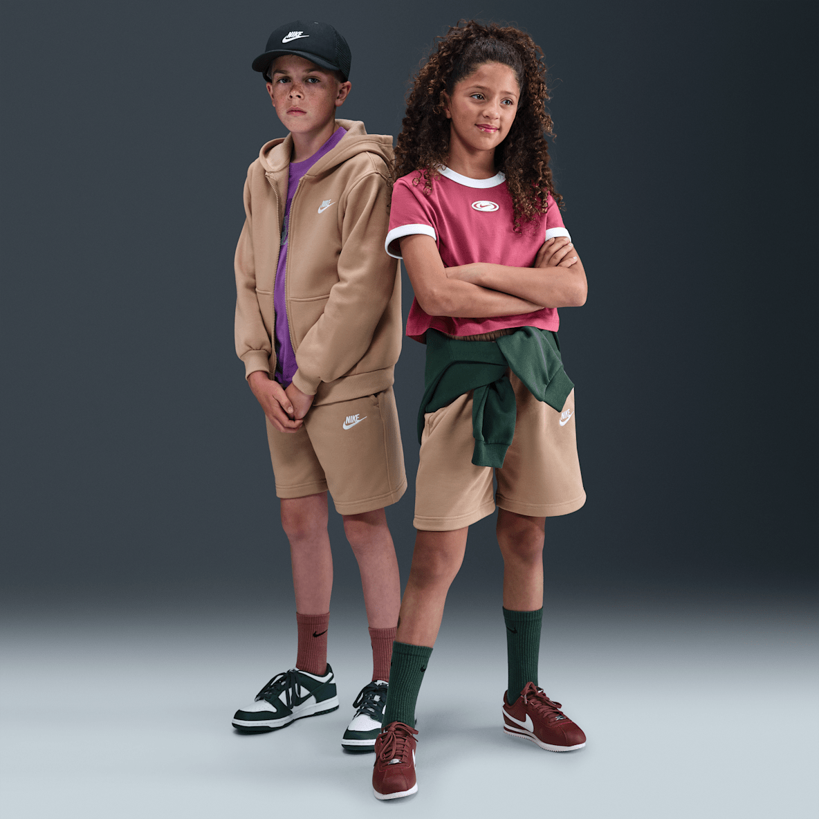 Nike Sportswear Club Fleece Big Kids' French Terry Shorts