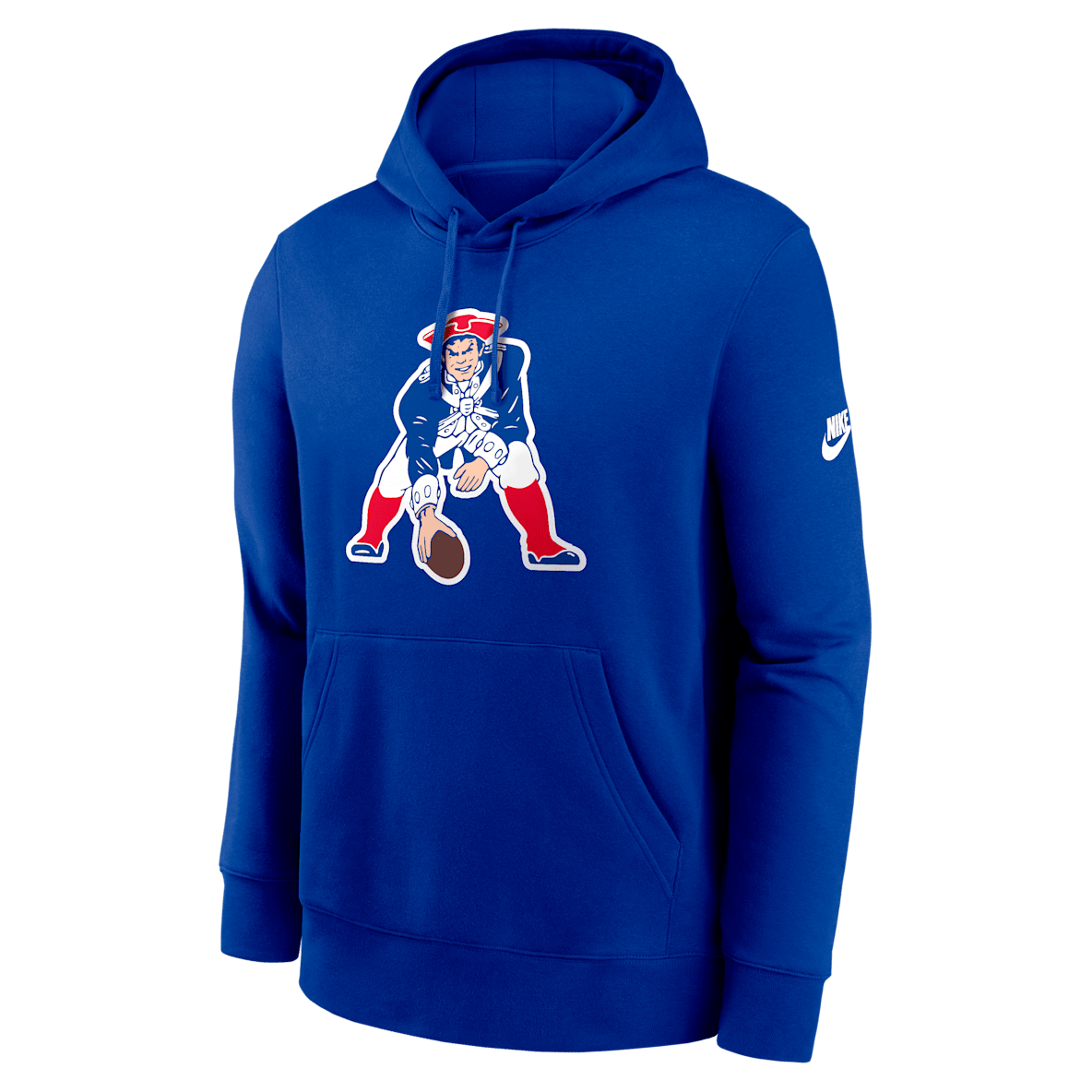 New England Patriots Club Logo New England Patriots Club Logo Men's Nike NFL Pullover Hoodie