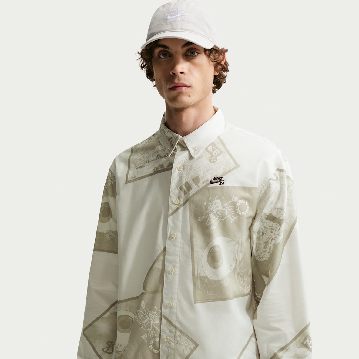 Nike SB Maglia da skate a manica lunga con bottoni – Uomo