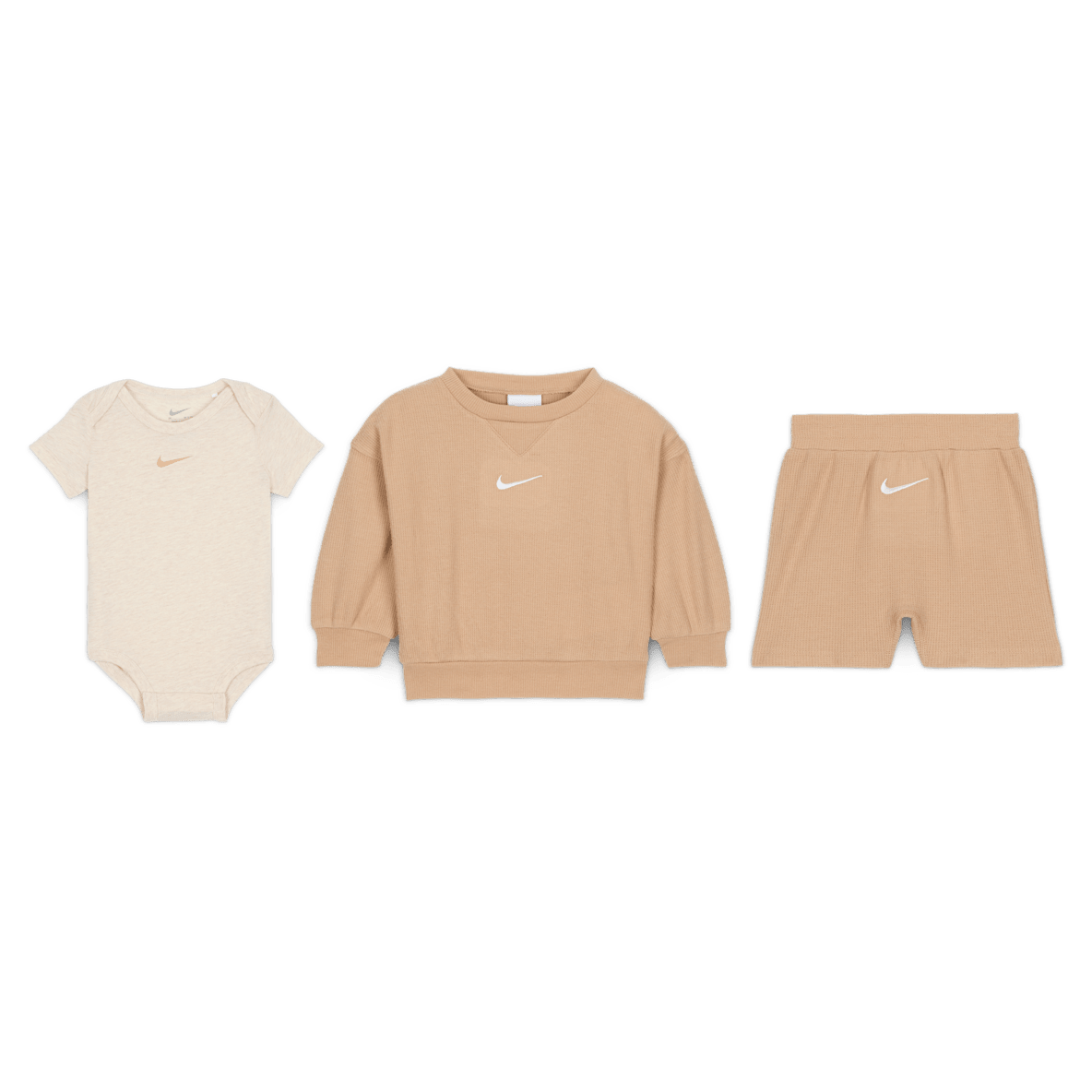 Nike Essentials Baby (0-9M) Crew and Shorts Set