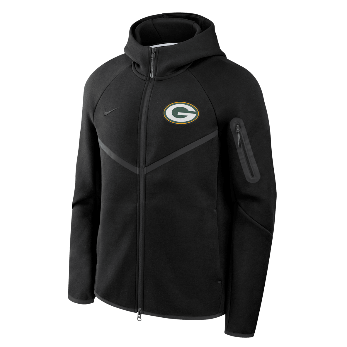 Green Bay Packers Tech Fleece Windrunner Green Bay Packers Tech Fleece Windrunner Men's Nike NFL Full-Zip Hooded Jacket