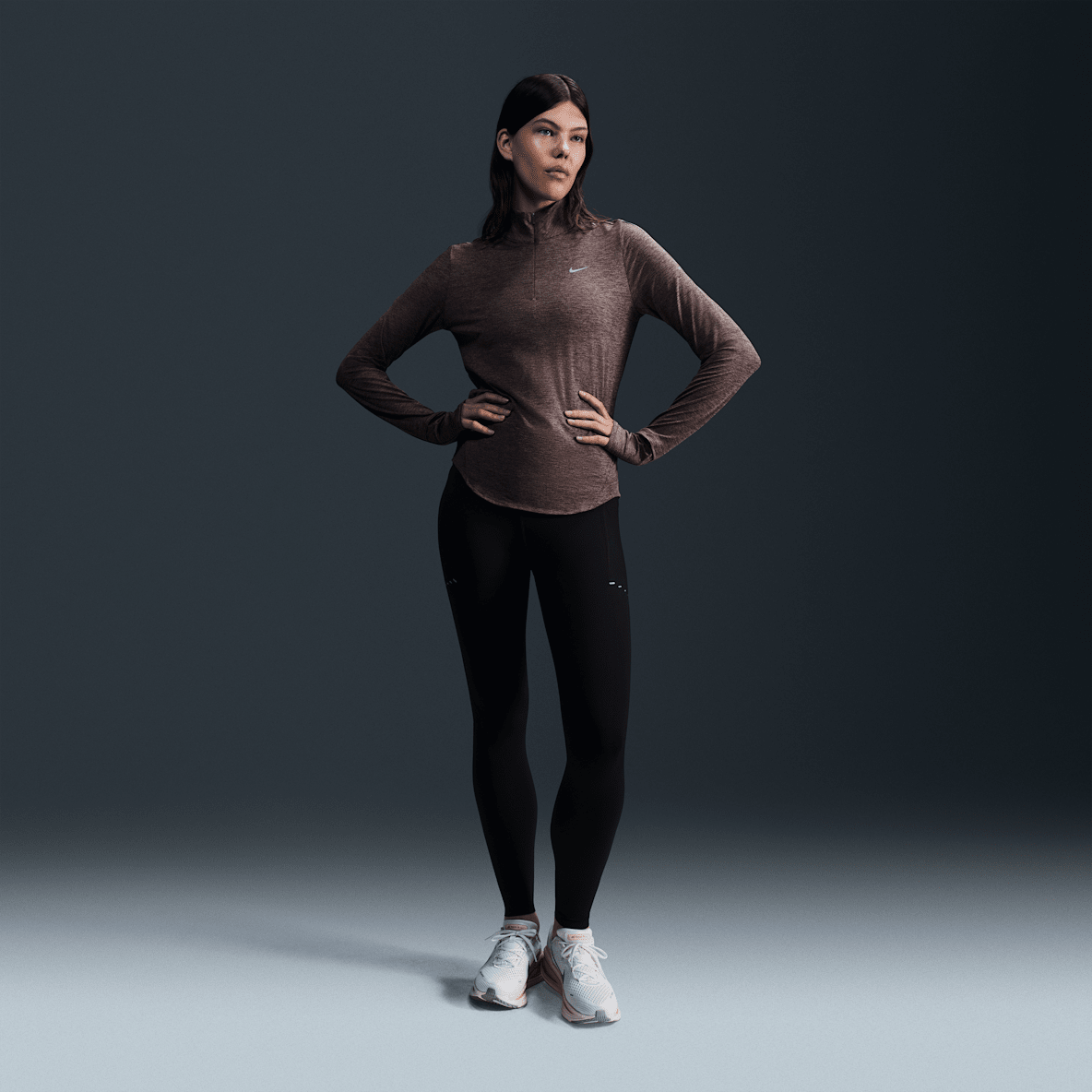 Nike Swift Nike Swift Γυναικείο ψηλόμεσο κολάν 7/8 για τρέξιμο με τσέπες