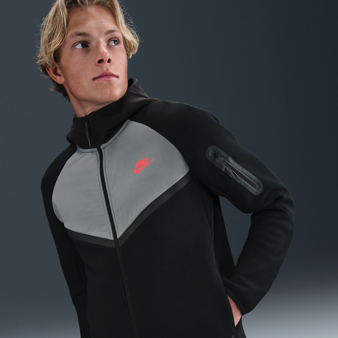 Nike Tech Nike Tech Windrunner-Jacke aus Fleece mit durchgehendem Reißverschluss (Herren)