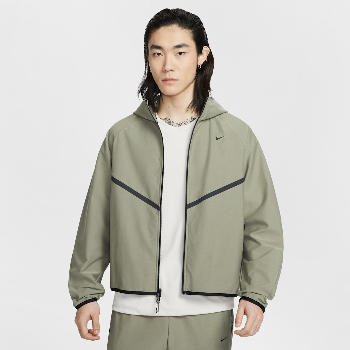 Nike Tech Men's Shori-Knit Full-Zip Windrunner Jacket