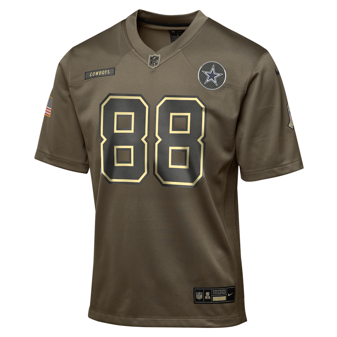 CeeDee Lamb Dallas Cowboys Salute to Service CeeDee Lamb Dallas Cowboys Salute to Service Big Kids’ Nike NFL Game Jersey