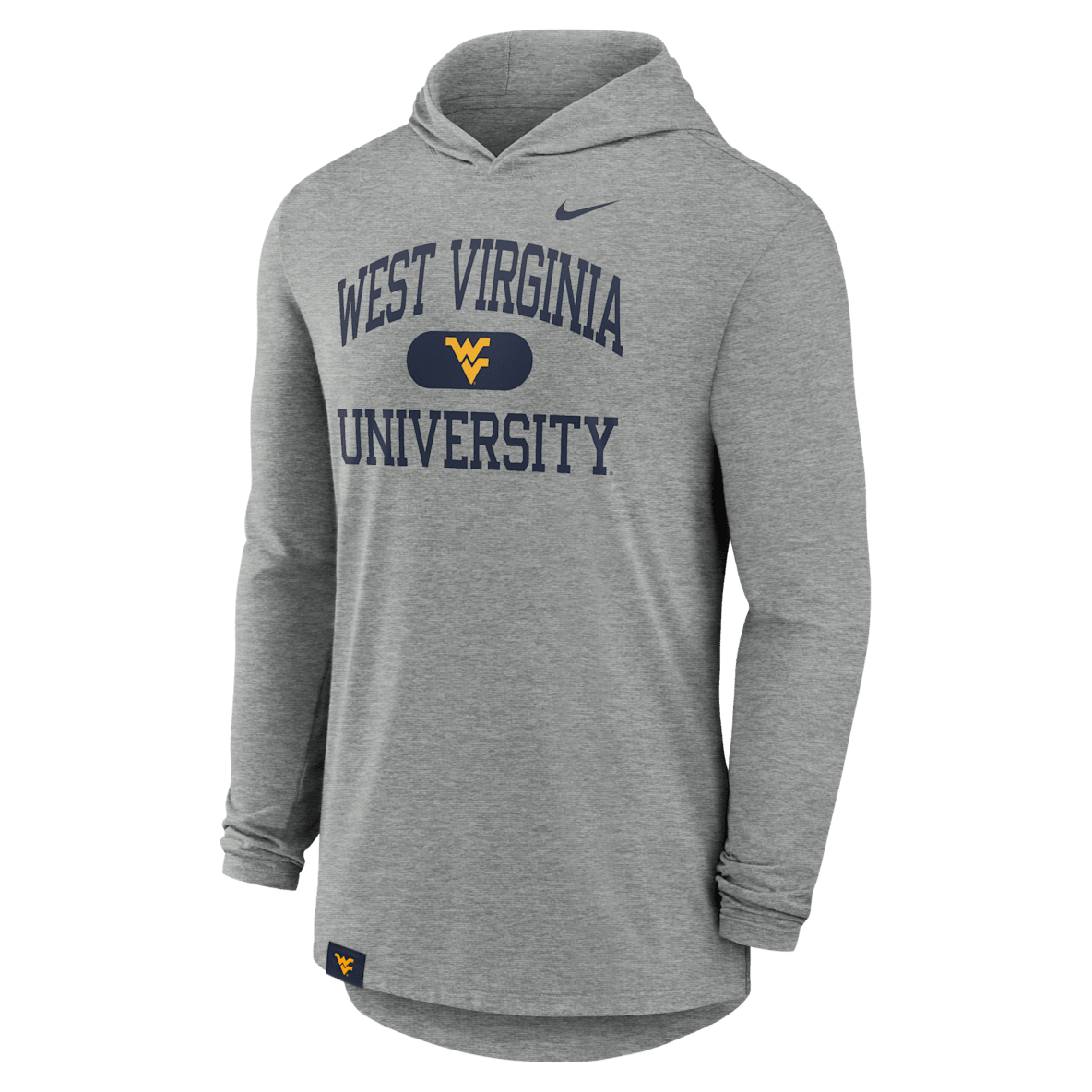 West Virginia Mountaineers Blitz West Virginia Mountaineers Blitz Men's Nike Dri-FIT College Long-Sleeve Hooded T-Shirt