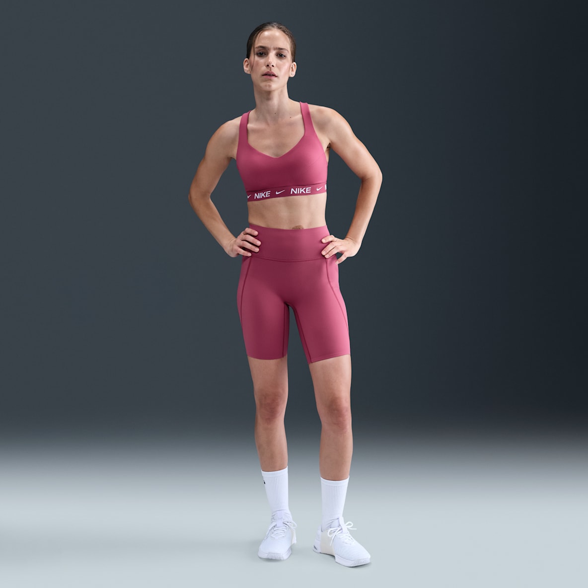 Nike Universa Women's High-Waisted 20.5cm (approx.) Biker Shorts with No Front Seam