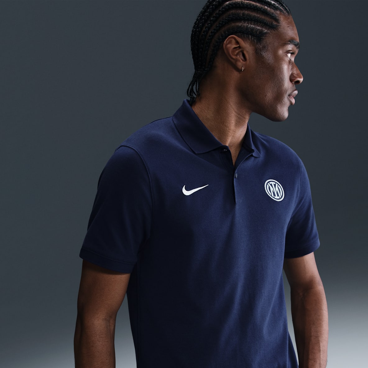 Ίντερ The Nike Polo Ίντερ The Nike Polo Ανδρική ποδοσφαιρική μπλούζα πόλο Nike Dri-FIT