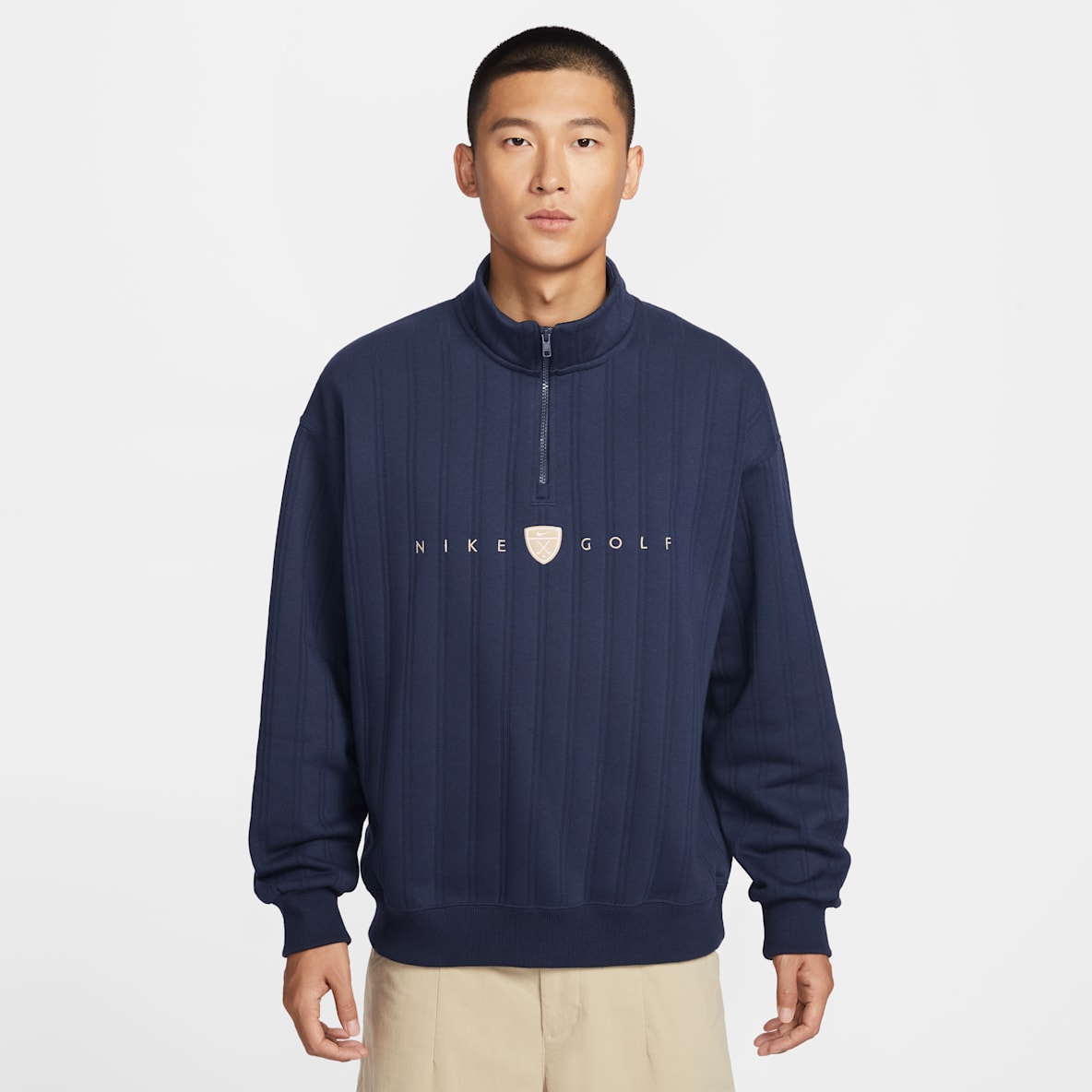 ナイキ フェアウェイ フレッシュ メンズ Therma-FIT オーバーサイズド ハーフジップ ゴルフトップス