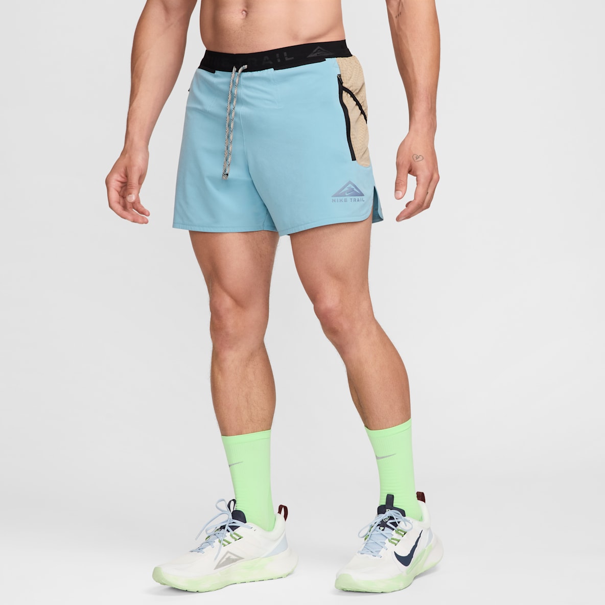 Nike Trail Second Sunrise Shorts de correr Dri-FIT de 13 cm con forro de ropa interior para hombre