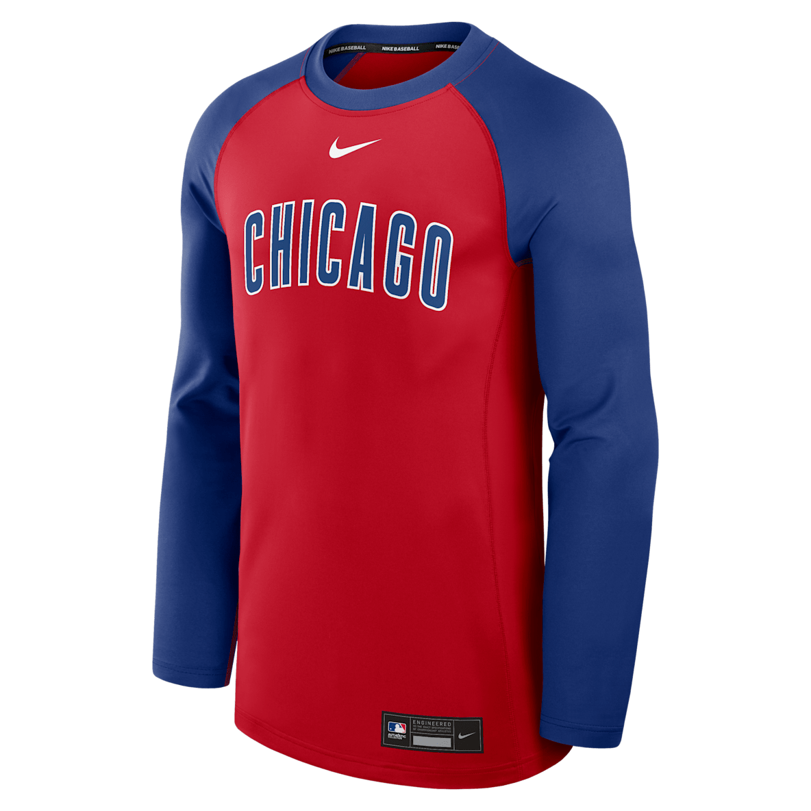 Chicago Cubs Authentic Collection Game Time Men's Nike Dri-FIT MLB Pullover Crew