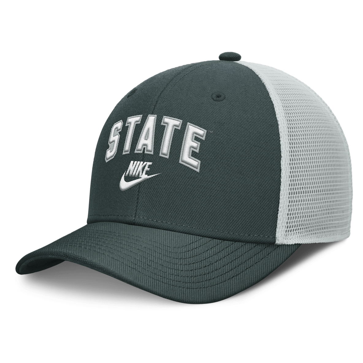 Michigan State Legacy Arch Rise Michigan State Legacy Arch Rise Gorra de rejilla universitaria Nike Dri-FIT ajustable para hombre