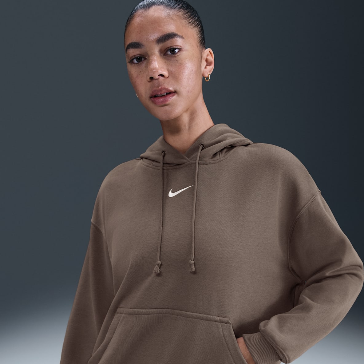 Nike Sportswear Phoenix Fleece Nike Sportswear Phoenix Fleece Sudadera con gorro sin cierre de French Terry oversized para mujer