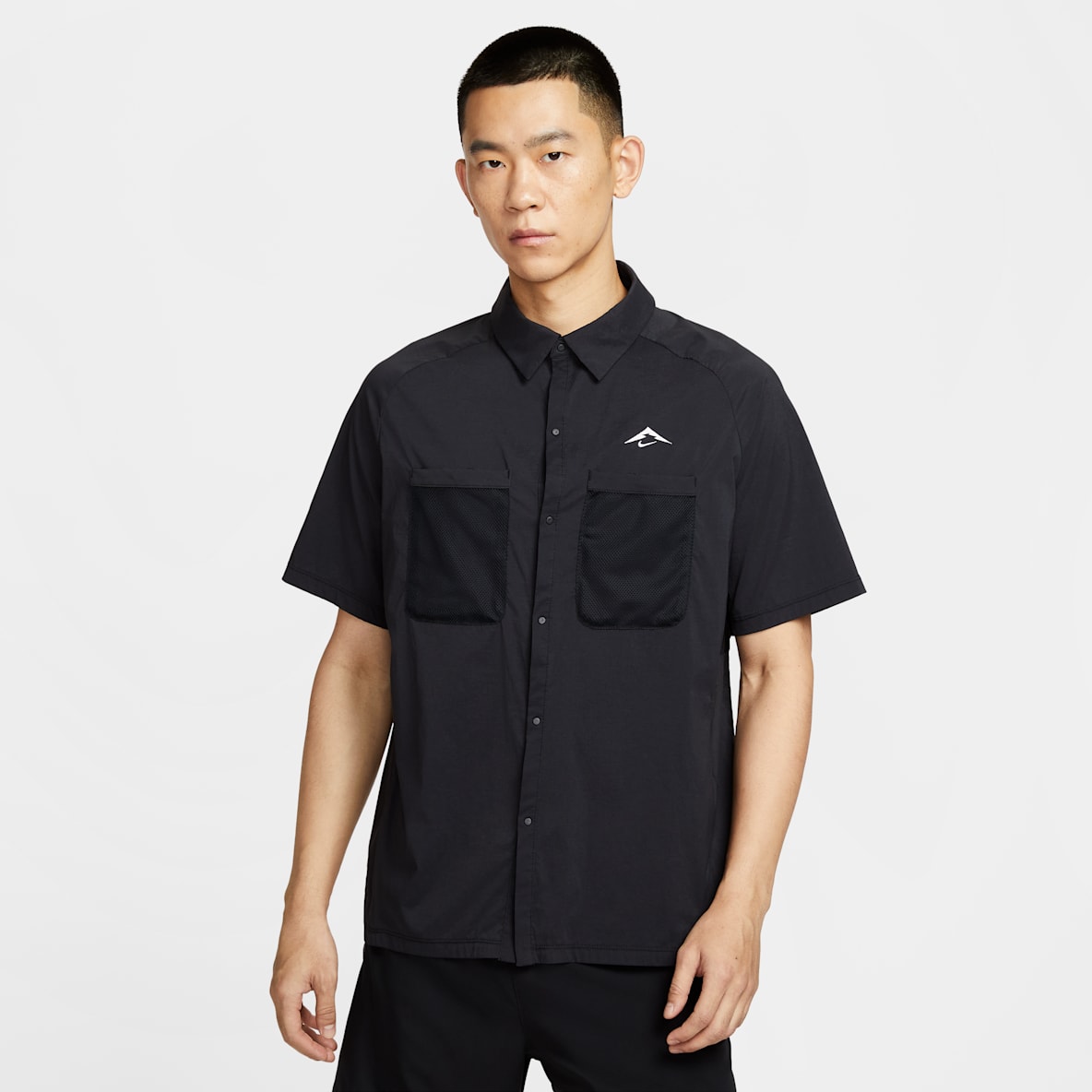 ナイキ トレイル ナイキ トレイル メンズ Dri-FIT UV ランニング ボタンアップ シャツ