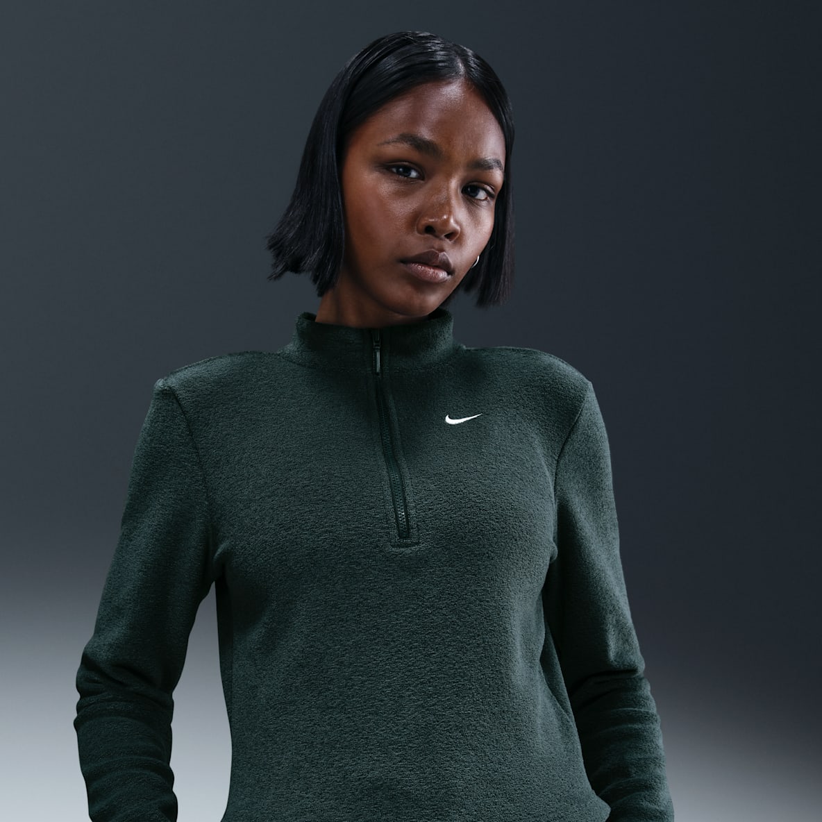 Nike Sportswear Phoenix Plush Nike Sportswear Phoenix Plush Women's Slim Long-Sleeve Cozy Fleece 1/2-Zip Top