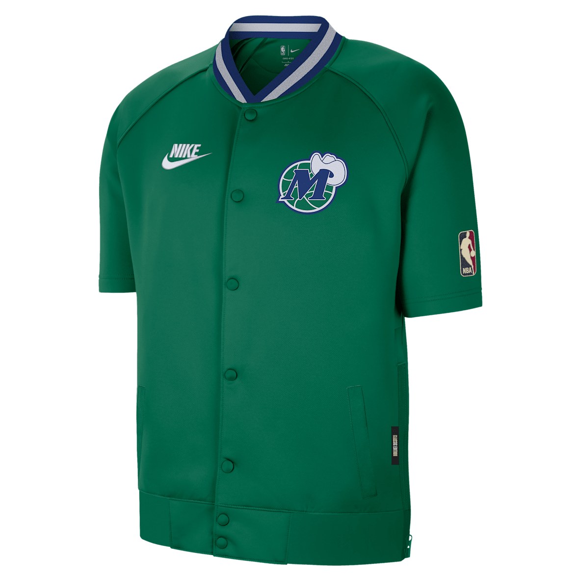 Dallas Mavericks Hardwood Classics Dallas Mavericks Hardwood Classics Men's Nike Dri-FIT NBA Short-Sleeve Jacket